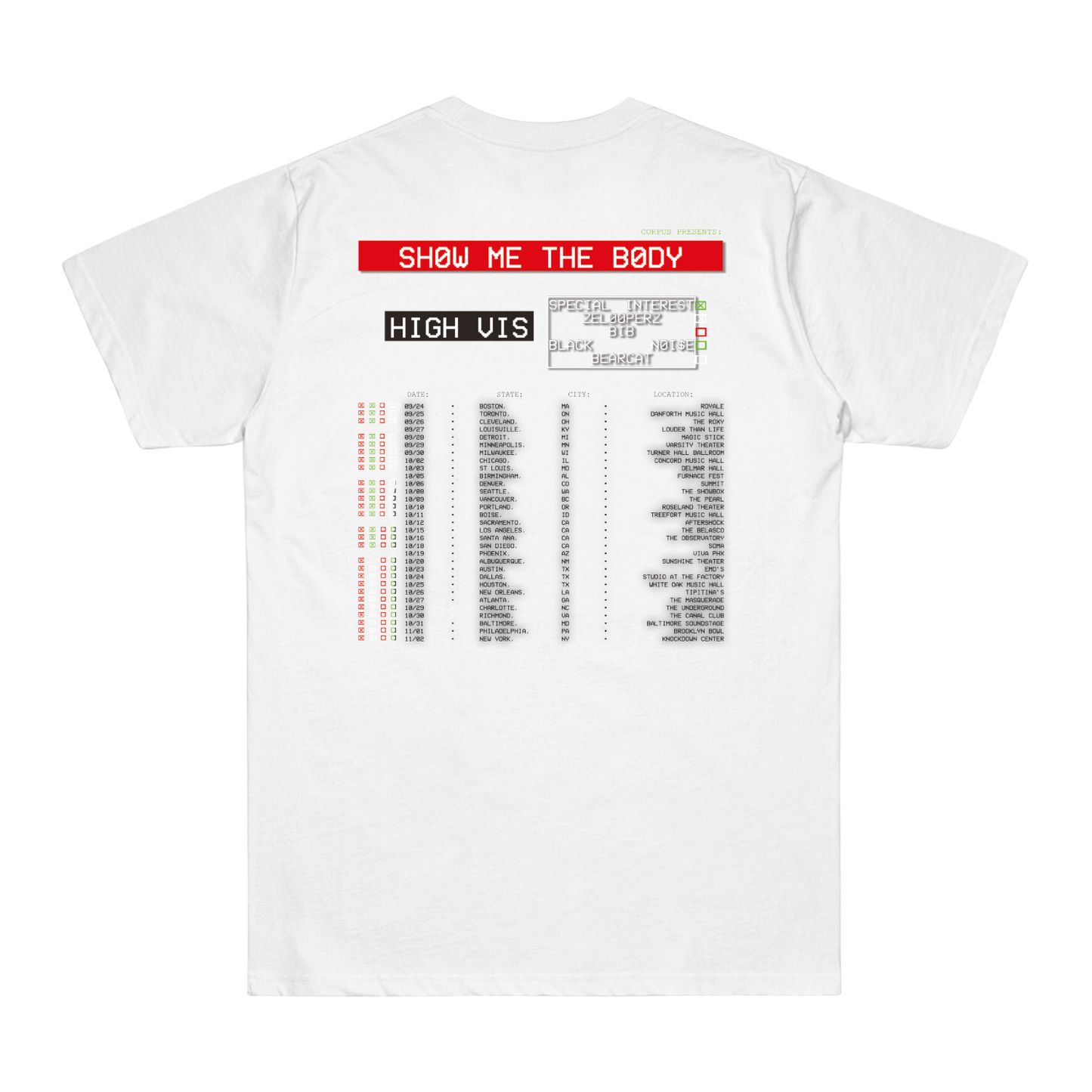 Drone Tour Tee