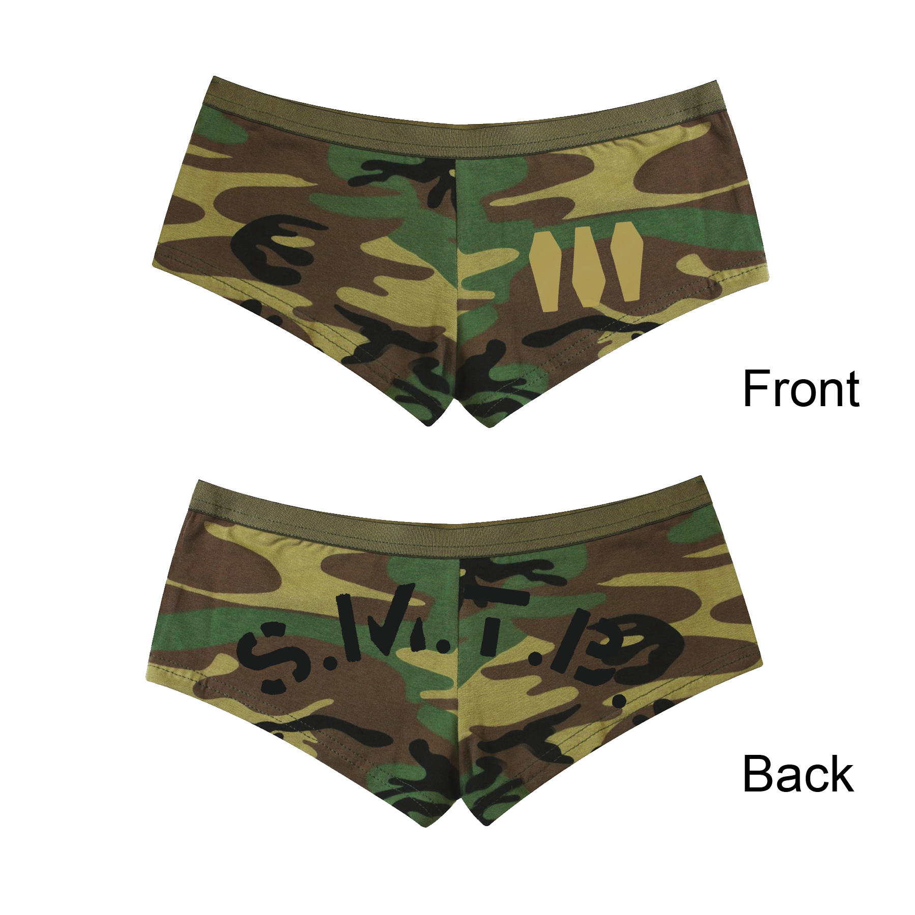 Camo booty deals shorts