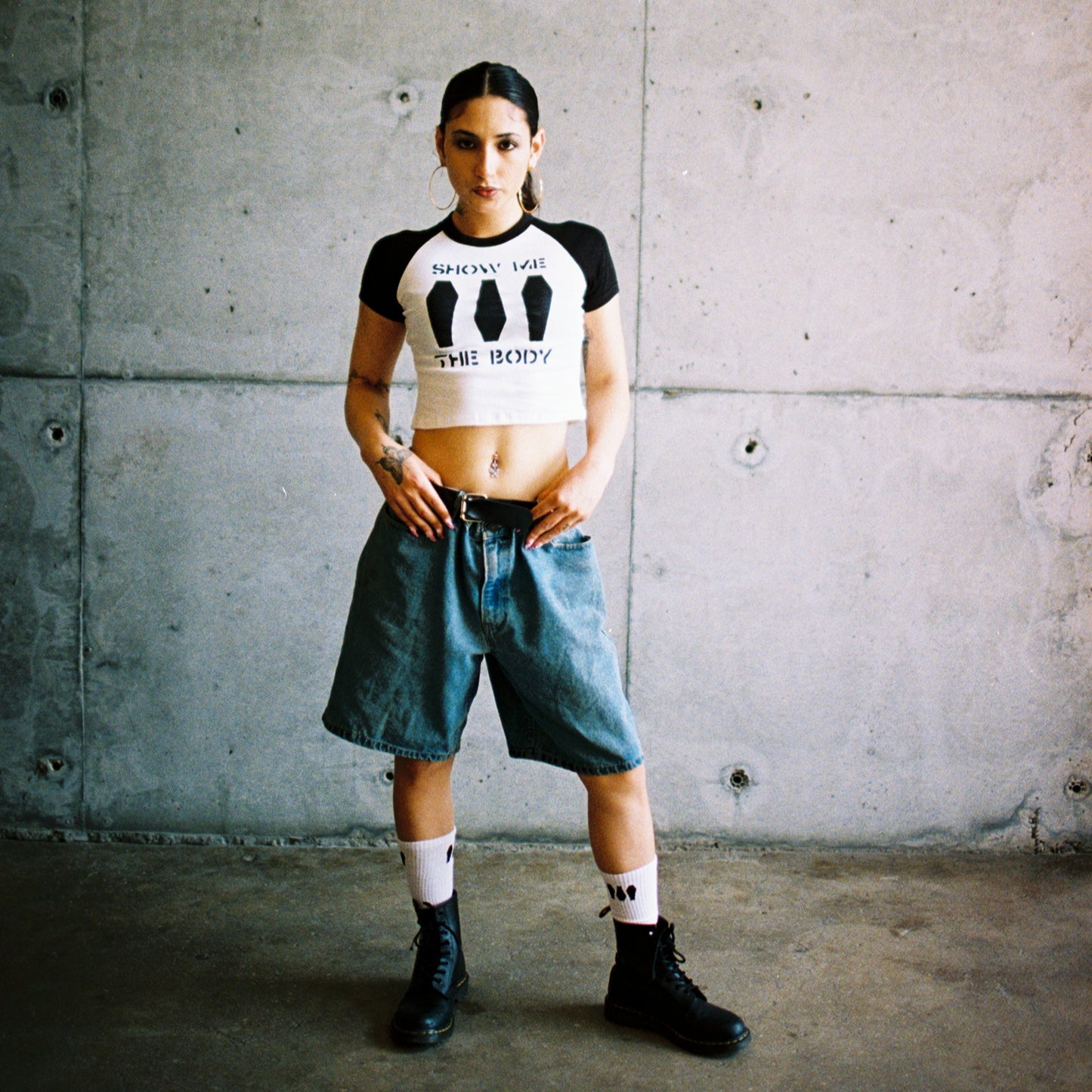 Logo Raglan Baby Doll Tee