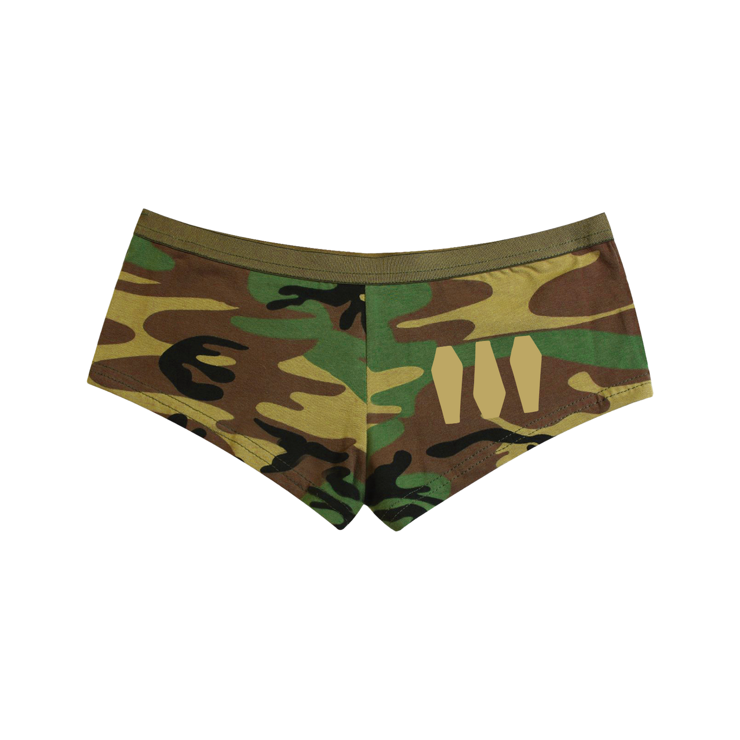 Wood Camo Booty Shorts