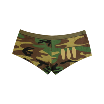 Wood Camo Booty Shorts